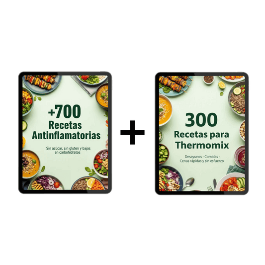 Recetario Antiinflamatorio 700 Recetas + 300 Recetas para Thermomix