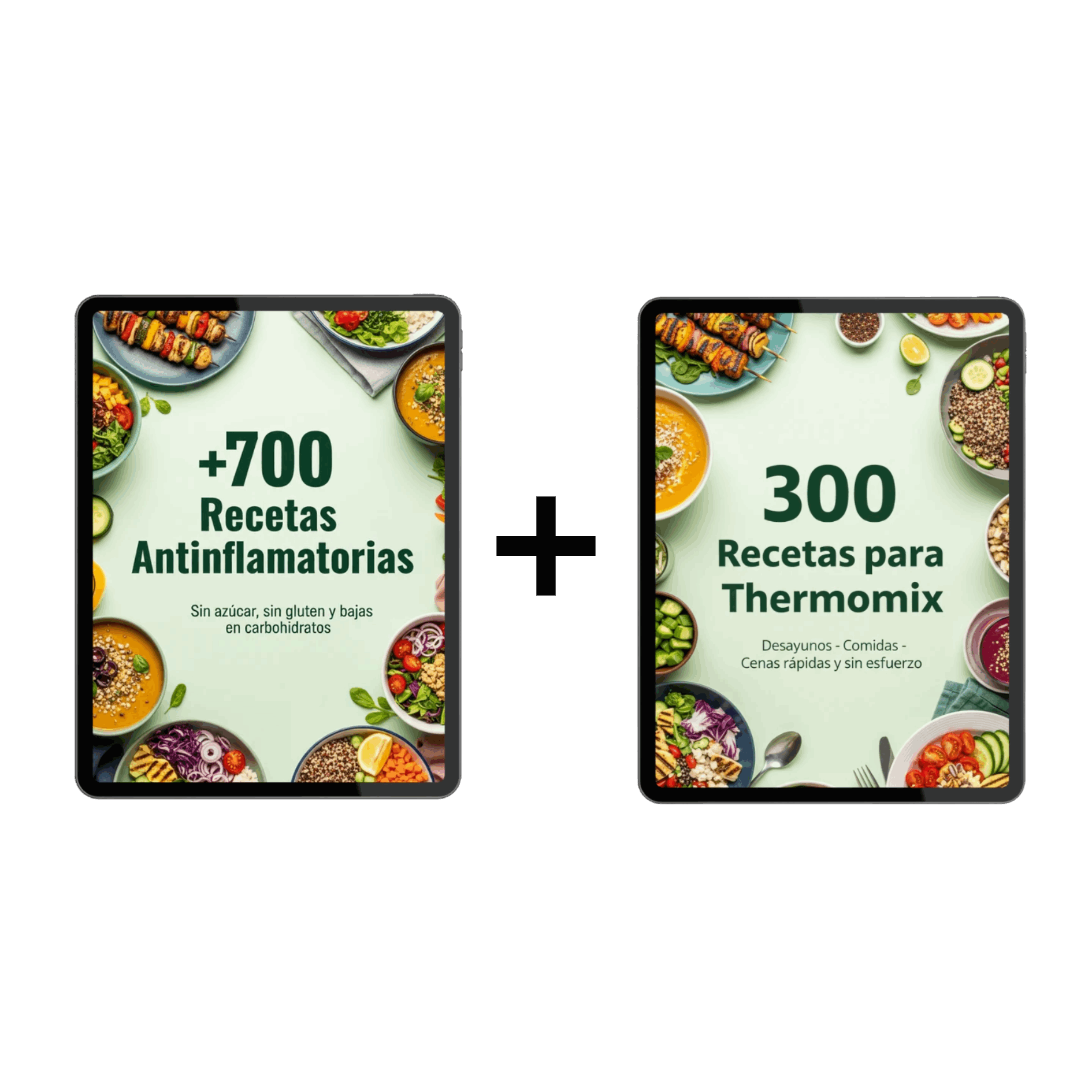 Recetario Antiinflamatorio 700 Recetas + 300 Recetas para Thermomix 4,99